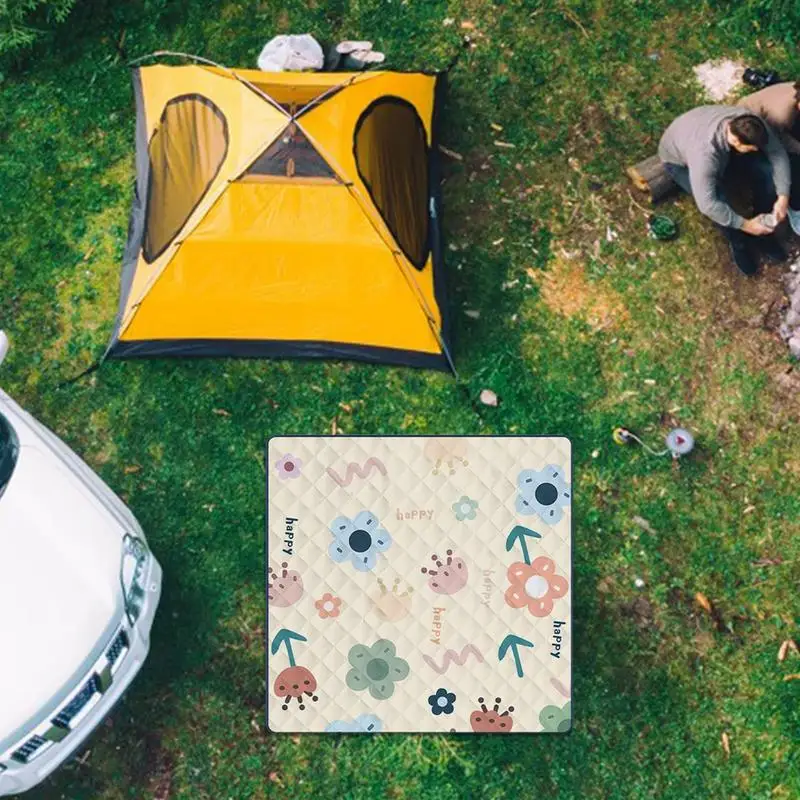 بطانيات نزهة مقاومة للماء للأماكن الخارجية بطانية مقاومة للرمل للشاطئ والنزهات بساط كبير قابل للطي للتخييم غطاء أرضي للسفر والمشي لمسافات طويلة