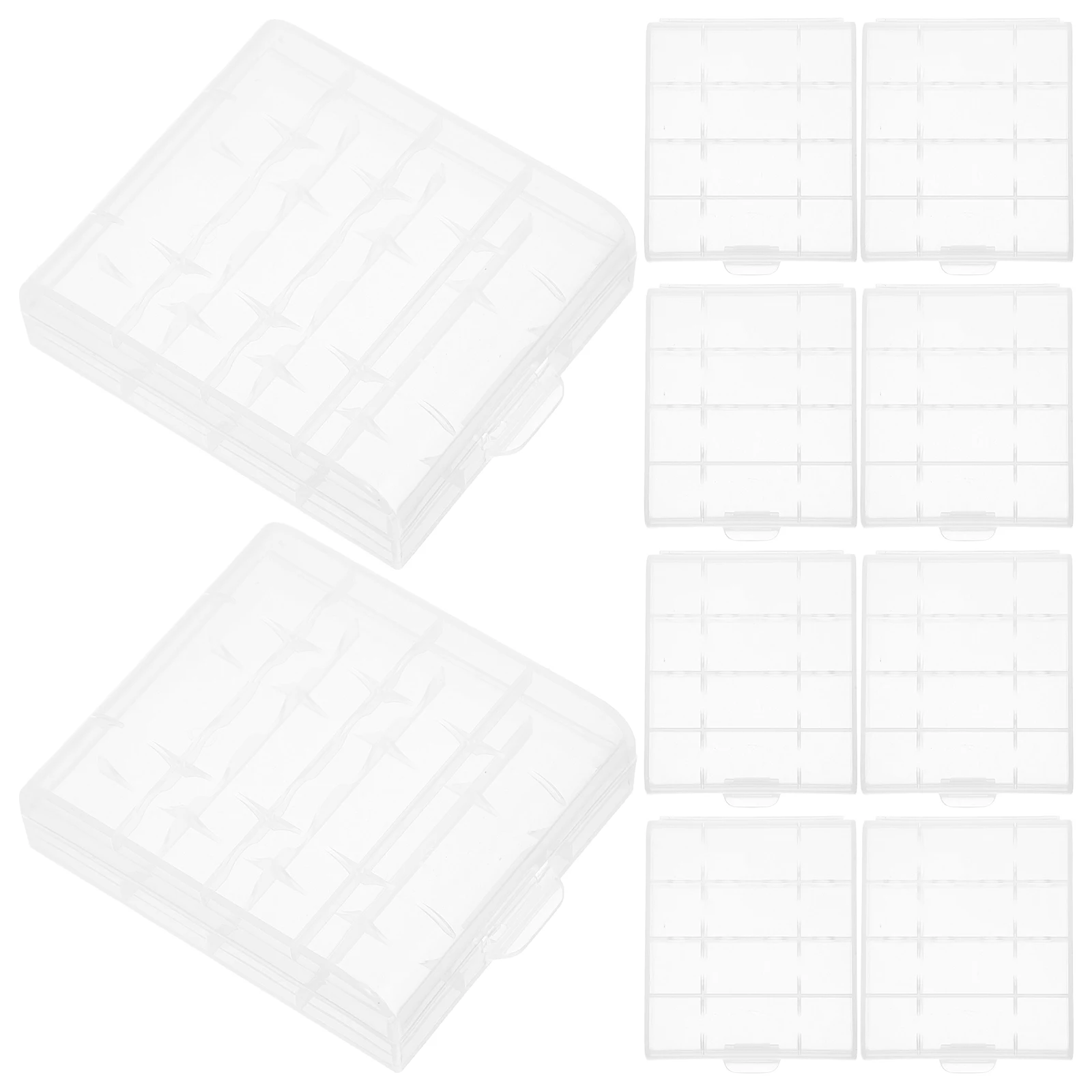 

12 Pcs Storage Box Holder Holders Aa Case Batteries Organizer Portable Aaa