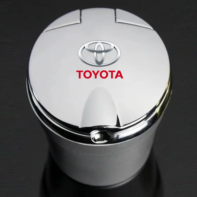 Portable Car Ashtray with LED Light Car Smokeless Cup Holder For toyota camry chr corolla rav4 yaris prius Accessories