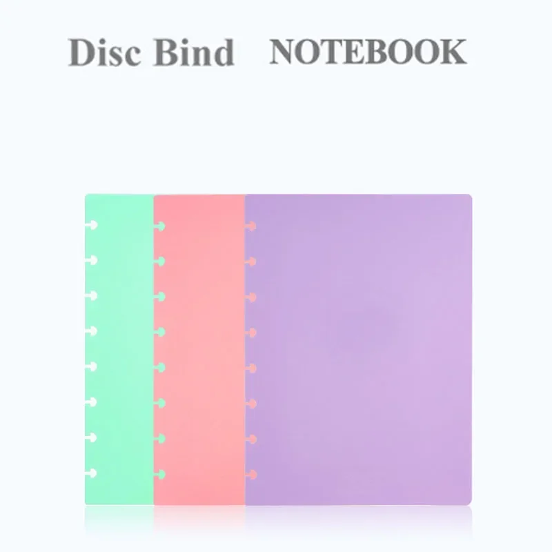 A4 A5 Mushroom Hole Cover T-shaped Hole Loose-leaf Notebook Cover Binder Notebook Ring Binders Discbound Covers