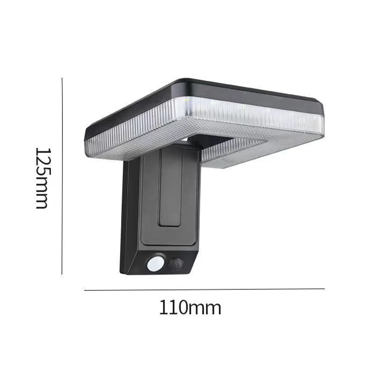 Solar Motion Sensor Foldable Led Wall Lamp Light Shed Lights Outside Waterproof Garage For Garden Outdoor Security Fence Powered