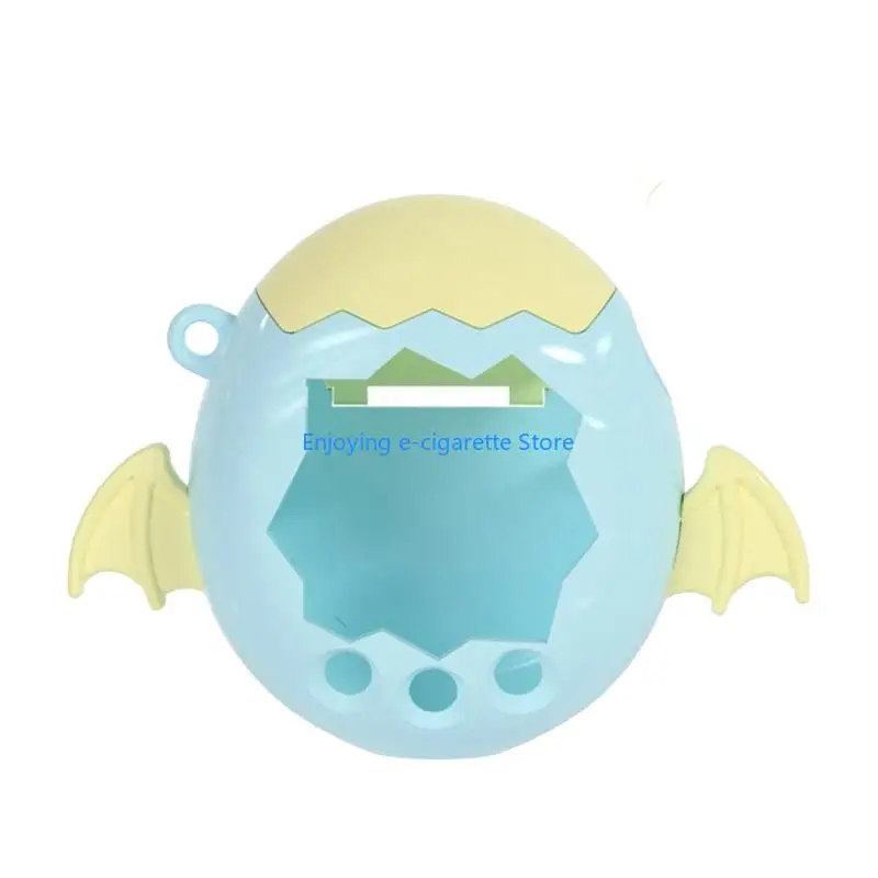 Rigid Shell Cover Set for Handheld Game Device, Matching Button Cap, Open Front View and Carry Hole for Desk Carry Y4QF