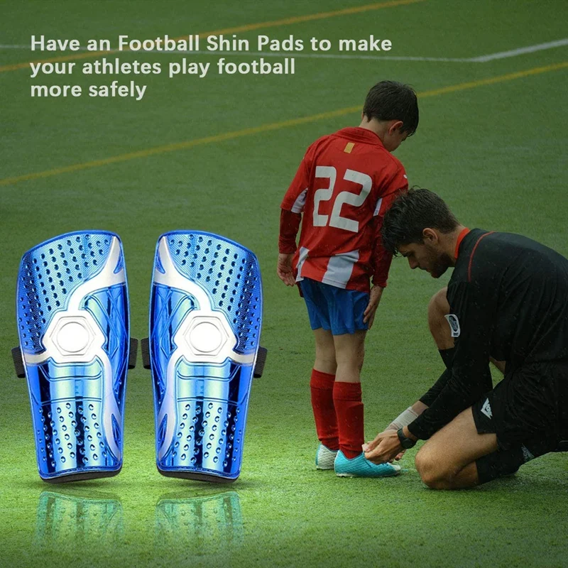 Kids Shin Pads,Soccer Breathable Shin Pads,Calf Protection Soccer Equipment For 6-12 Years Old Teens