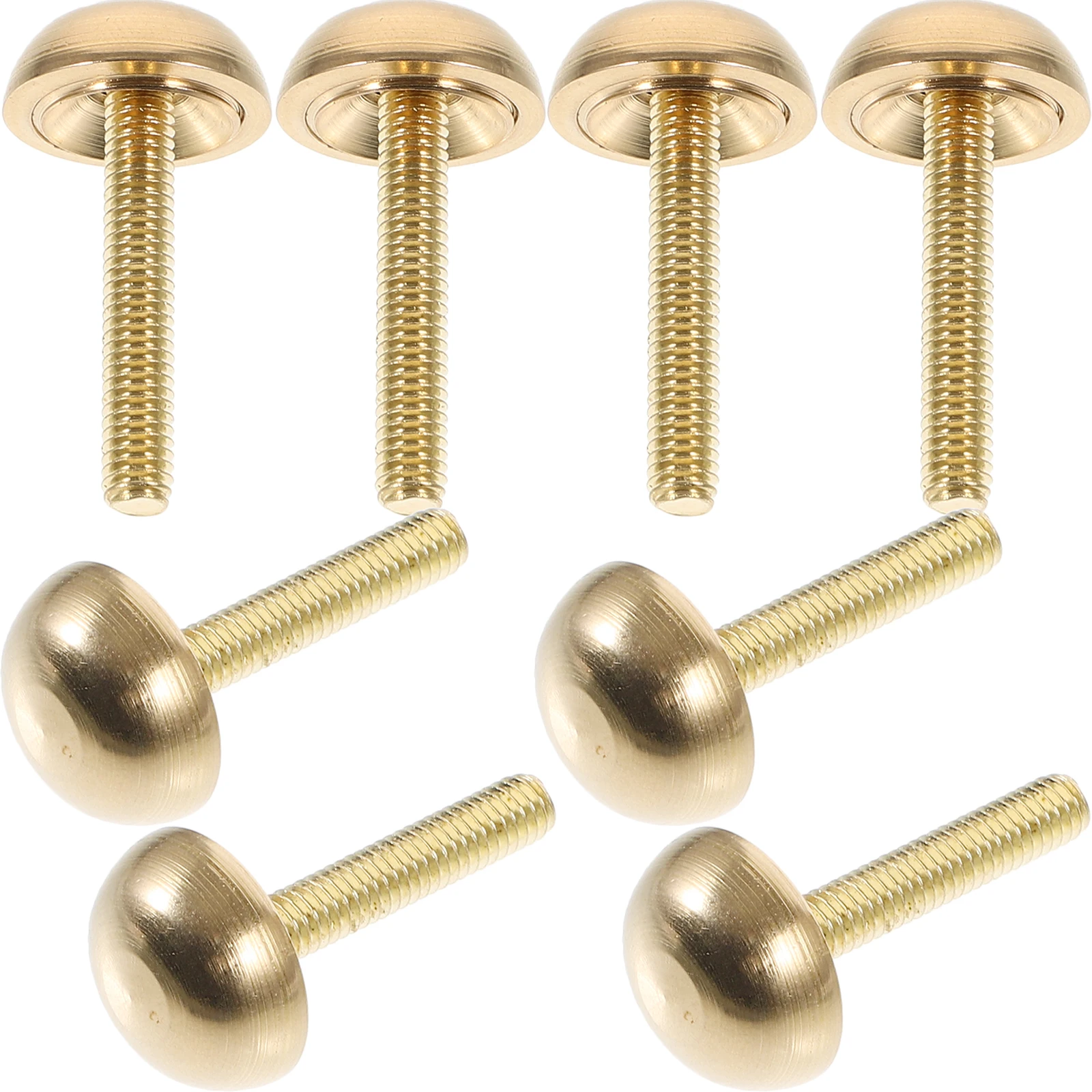 

8 Pcs Decorative Screw Caps 15mm Brass Color Covering Screws for Glass Furniture Crafts Hardware Mirror Fasteners