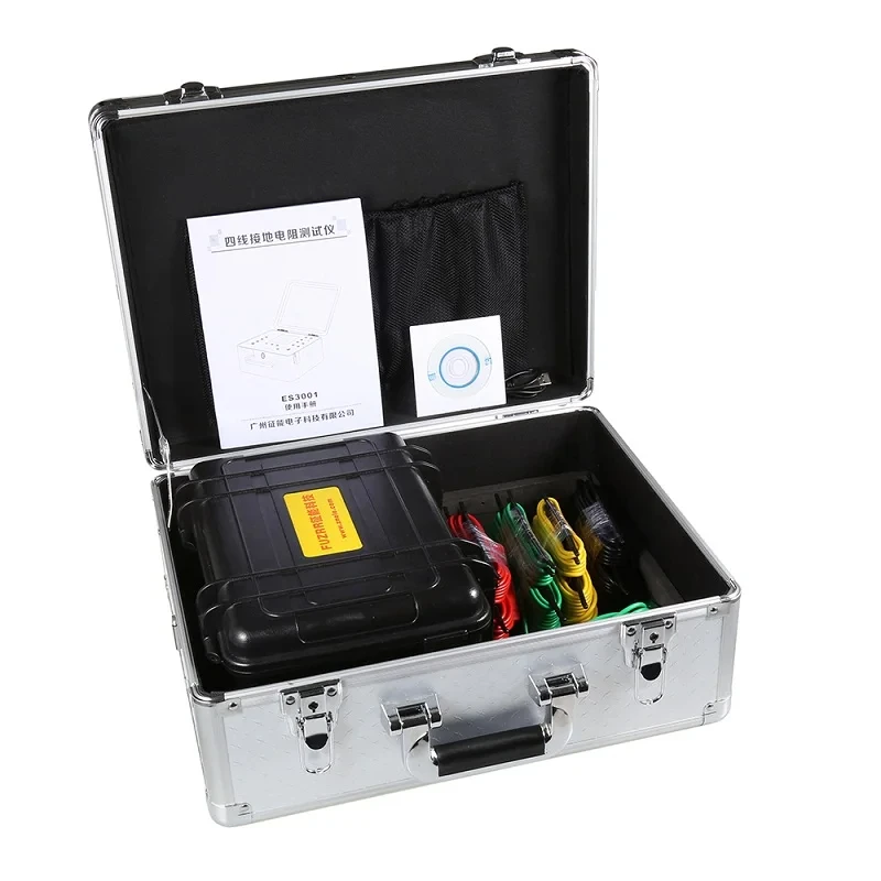 4-wire soil resistivity grounding resistance tester soil resistivity tester 0.00-9999kΩm