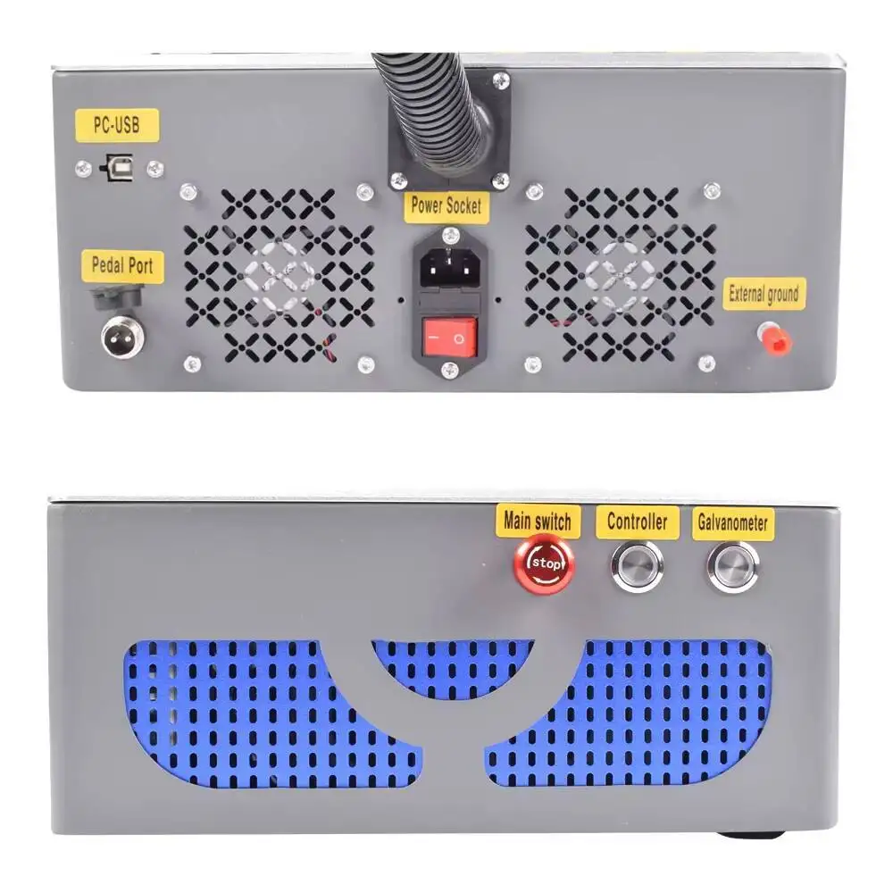 المحمولة 30 واط الألياف حفارة الفولاذ المقاوم للصدأ بمناسبة يدعم DXF PLT BMP AI DST فارمات الاستخدام المنزلي JPT ليزر EZCAD مستعمل جديد