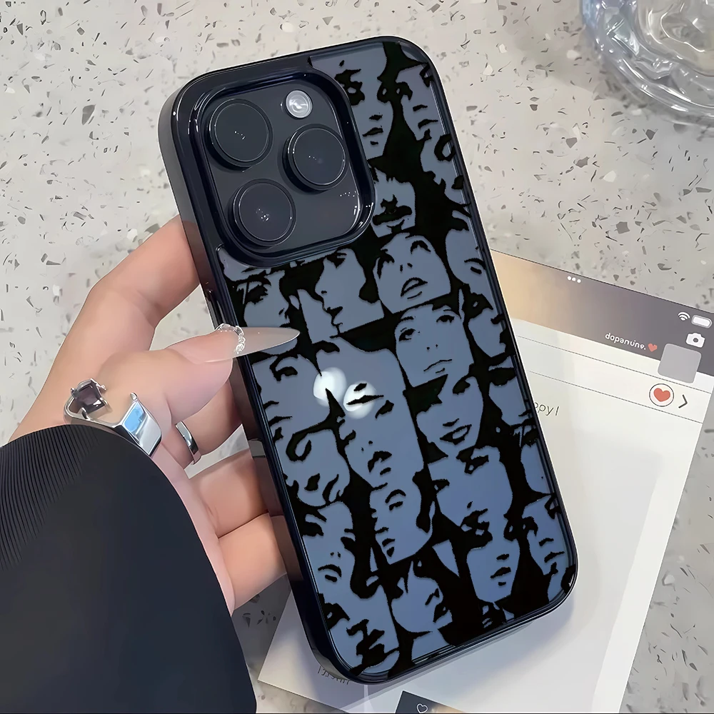 Apple Iphone 16 - Funda para Teléfono Y2K Retro Negra