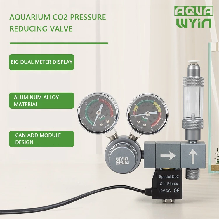 Aquarium DIY CO2-Regler Magnetventil Blasenzähler CO2-Kontrollsystem Fischbecken CO2-Druckminderer Ausrüstung – Detail 1