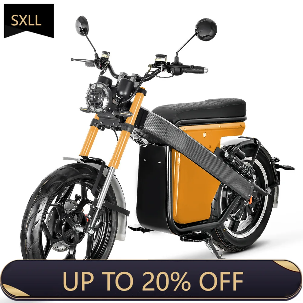 

Электрический внедорожный мотоцикл SXLL с дисковыми тормозами, 60В 2000Вт, классический дизайн, для взрослых, запас хода 40 км, способен преодолевать подъемы.