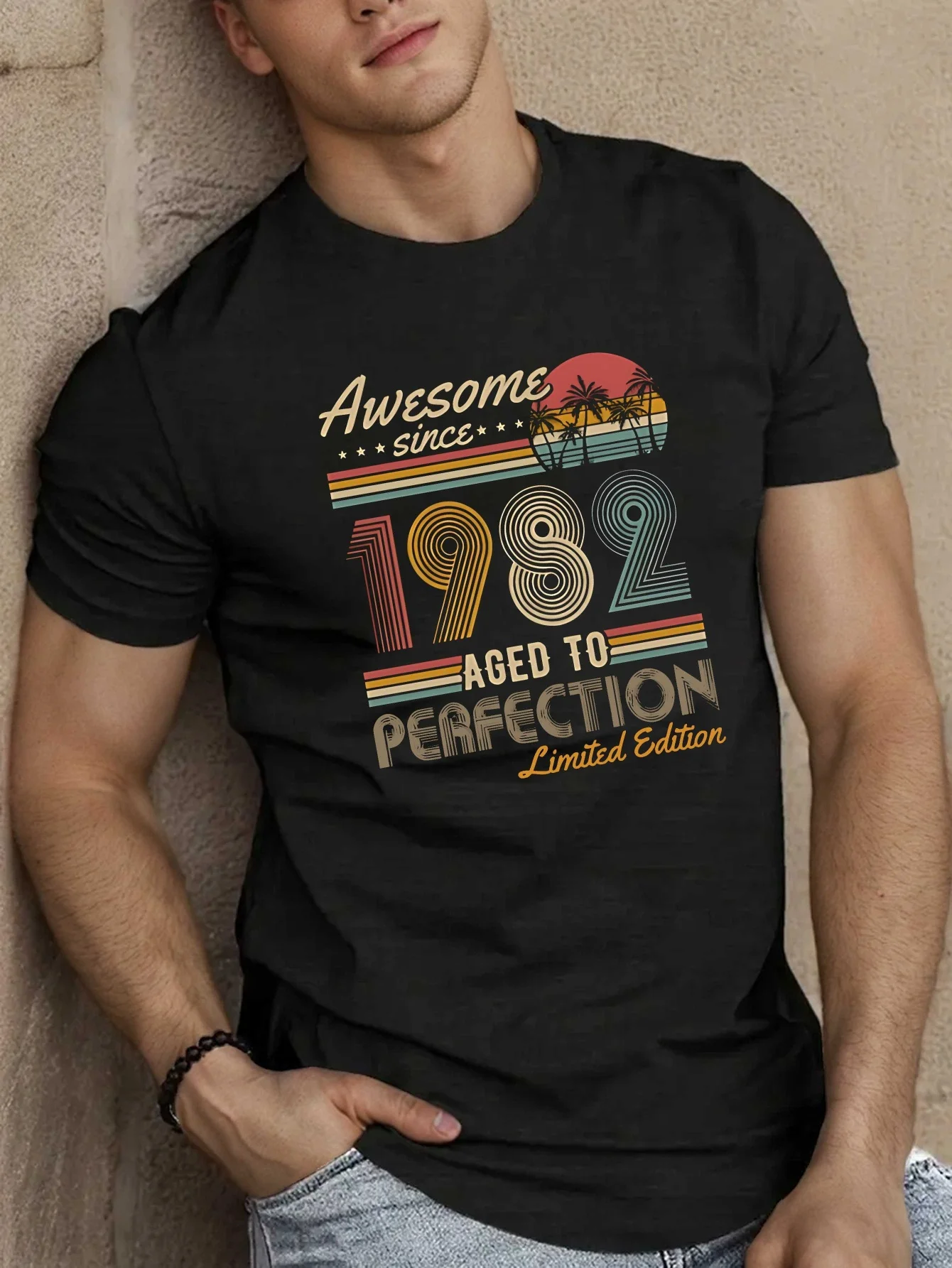 Limited edition Legendary Figure Men's short-sleeved T-shirt summer top