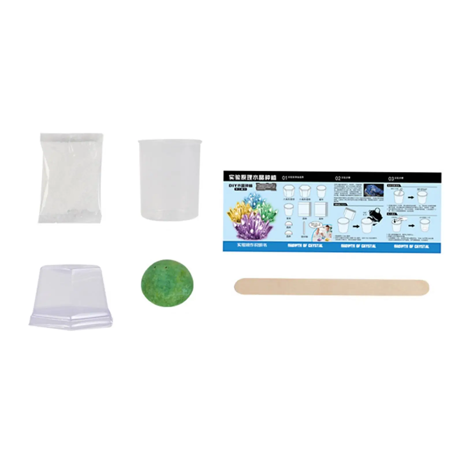 Crystal Growing Science Kit for Children Age 8 Biology Chemistry Set with Alum Powder and Manual
