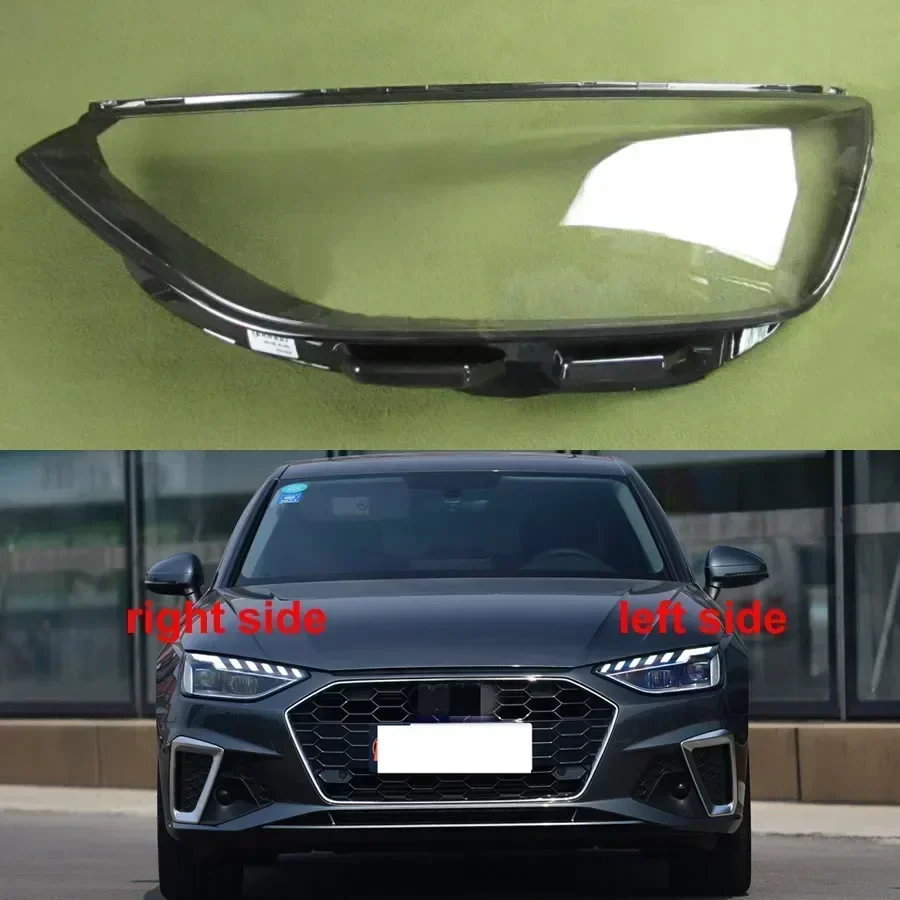 For Audi A4 A4L/S4/RS4 B9PAB10 2020 2021 Front Headlight Cover Shade Transparent Lampshade Lens Headlamp Shell Plexiglass