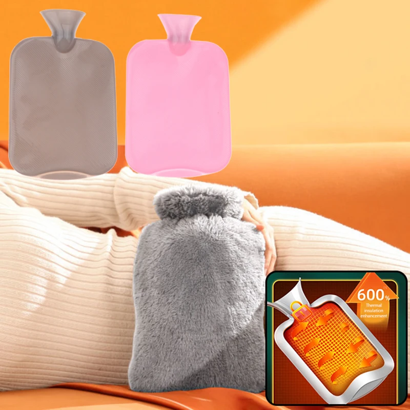 

1000/2000ml Large-Capacity Hot Water Bag Removable Hot Water Bag Can Be Reused Women'S Belly Warmer, Hand Warmer Hot Water Bag