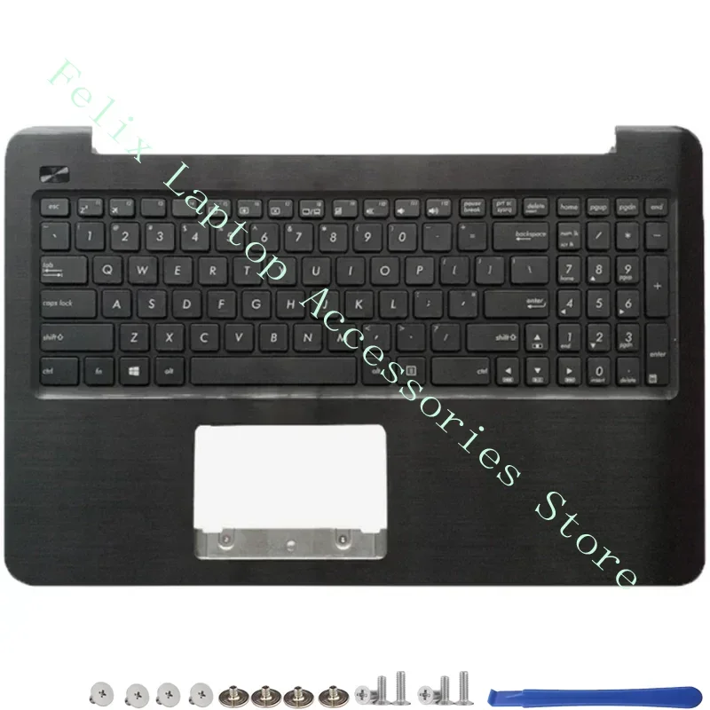 NEW For Asus X556 X556U A556 A556U R556 FL5900U F556U Laptop LCD Back Cover Front Bezel Upper Palmrest Bottom Case Keyboard image 5