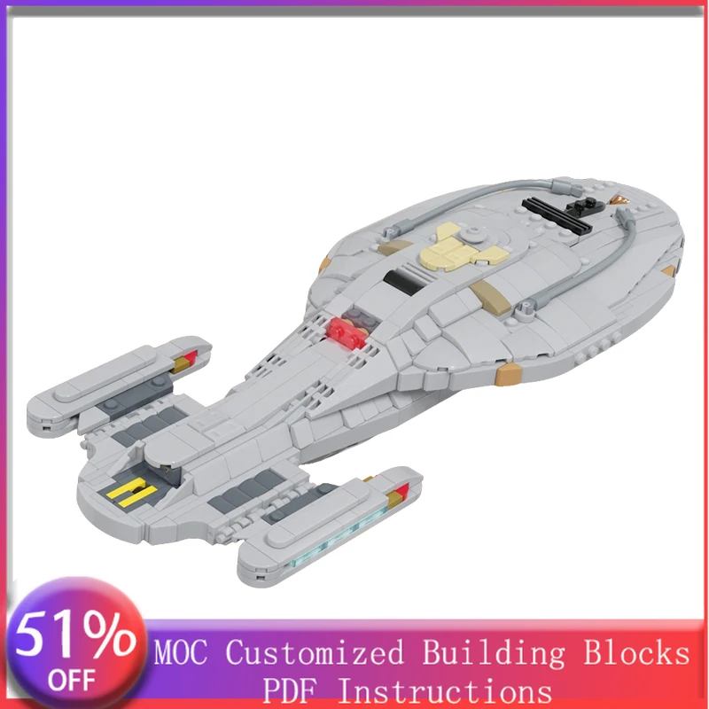 

601 деталь: Конструктор MOC «Звездолет» в стиле научной фантастики, модульный, технологичный, развивающий, для мальчиков, подарок на день рождения