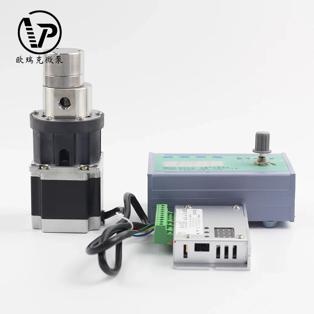 ステンレス鋼電磁駆動ギアポンプDC24V定流量マイクロギアウォーターポンプブラシレスケミカルギアポンプ