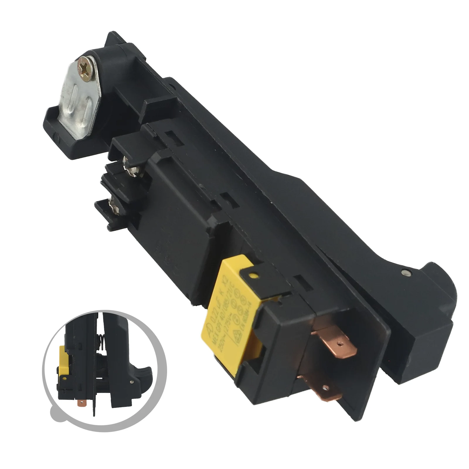 Angle Grinder Switch for GWS 20180 Power Tool Replacement Part 250V 12A Rated Voltage and Current Suitable for Cutting Machines