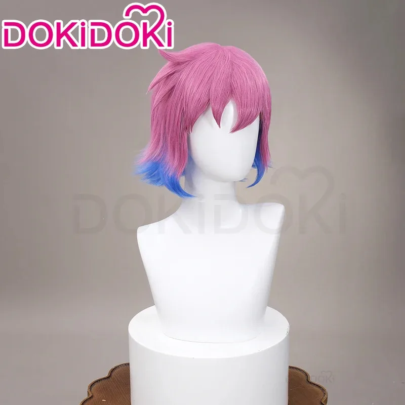 LQIN STOCK Ramona الزهور شعر مستعار أنيمي سكوت الحاج يأخذ شعر مستعار تأثيري DokiDoki 35 سنتيمتر الشعر القصير Ramona الزهور تأثيري الحرة Ca