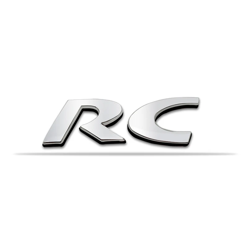 3D Metal RC Logo Emblem Badge Decal Car Sticker For Peugeot 106 206  208 306 307 308 3008 508 2008 5008 Auto Styling Accessories