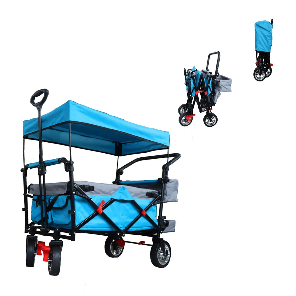 

portable storage folding children's camper car going out to travel baby walking home shopping cart stroller