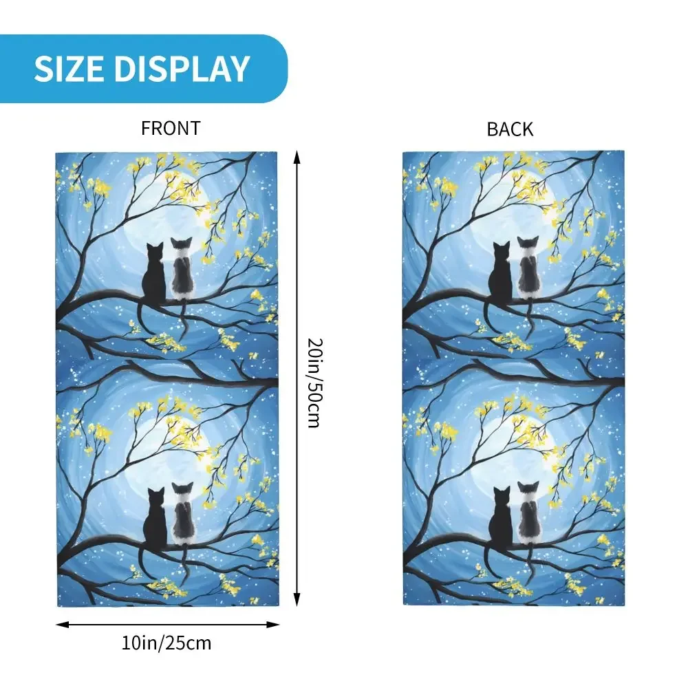 القطط البدر وشاح منديل الرقبة قناع الوجه البوليستر #5