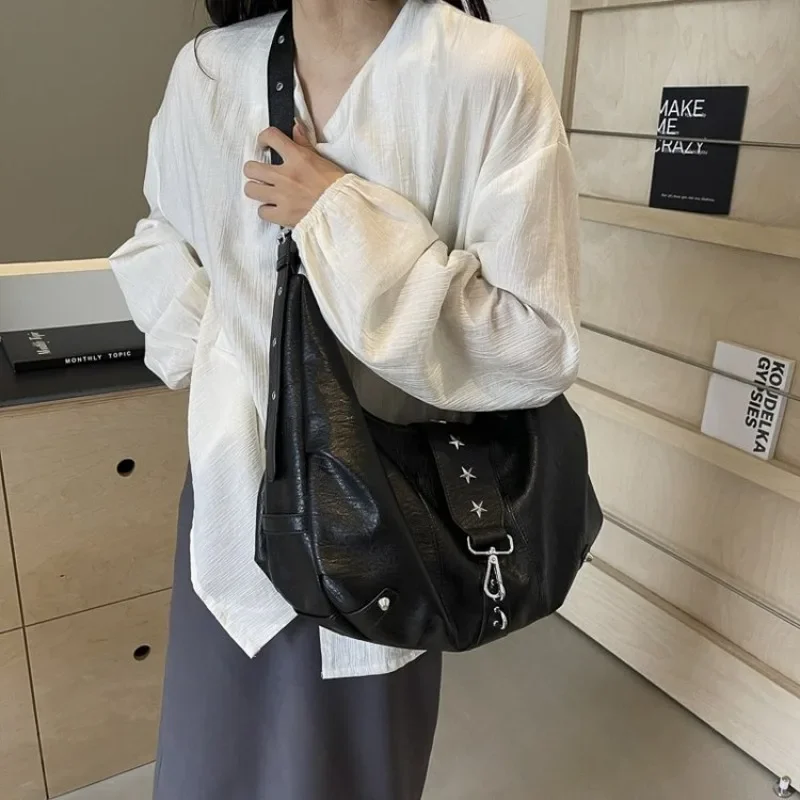 

Luxury Casual Leisure Crossbody Bag For Women With Textured Leather And Simple Look Includes Spacious Diaper Bag Functionality