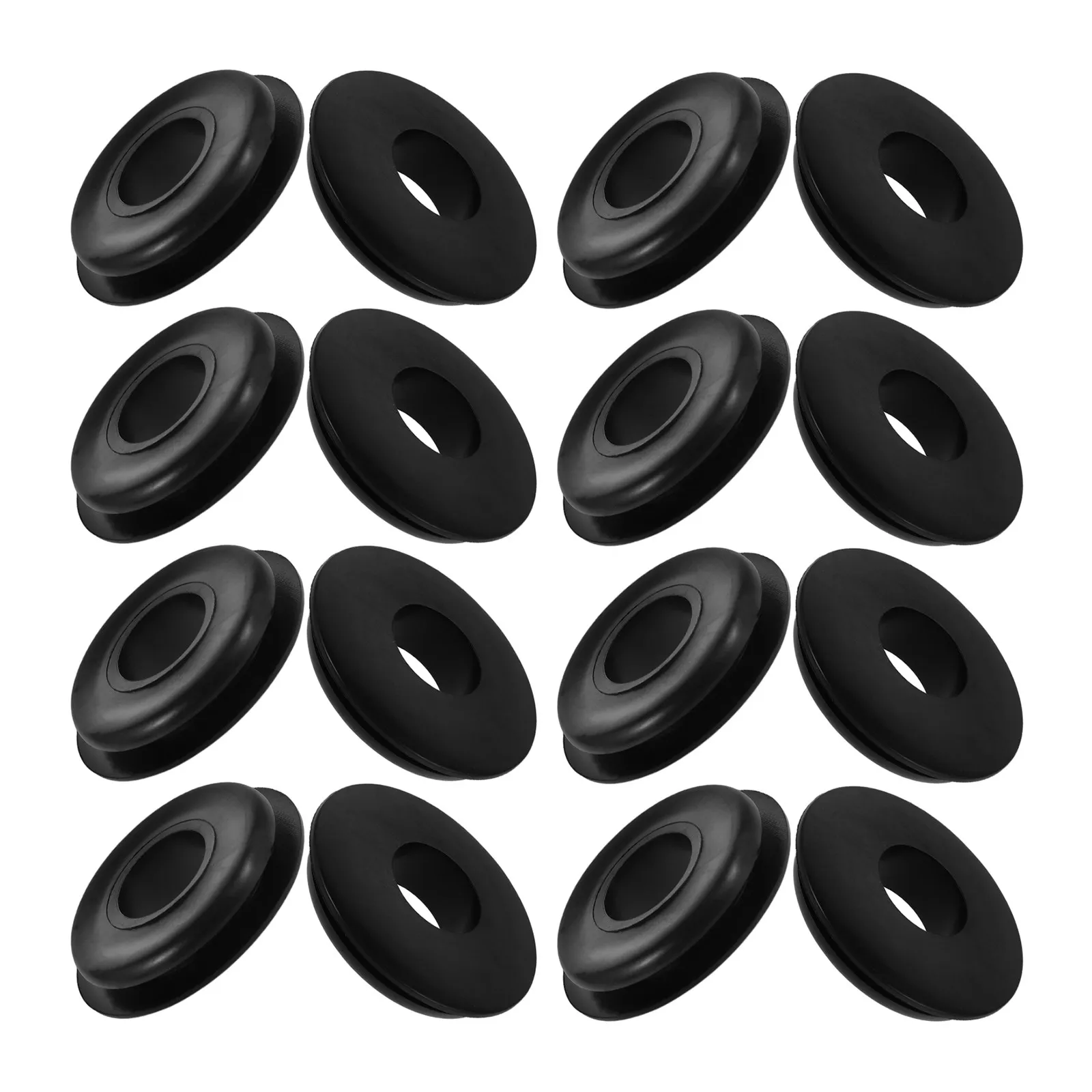 20Pcs Black Rubber Glad Hand Gaskets 16Mm Inner Diameter Round Sealing Washers for Semi Trailer Air Brake Connections Universal