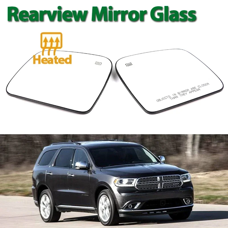 For Dodge Durango Citadel Platinum EnForecer GT SRT Hellcat SXT Car Left or Right Door Wing Mirror Heated Side Mirror Glass