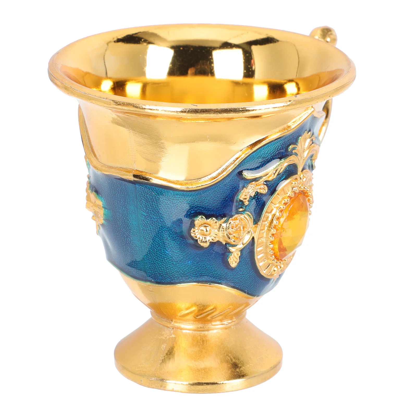 

1Pcs European Style Anti-Break Liquor Cup Metal Retro Wine Cup Vintage Design Household Kitchenware Storage Holder