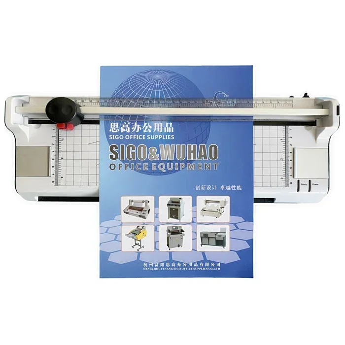 

#z#ay 2 Roller 13 Inches Thermal Pouch Laminator Machine With Paper Cutter and Corner Rounder 6 IN 1