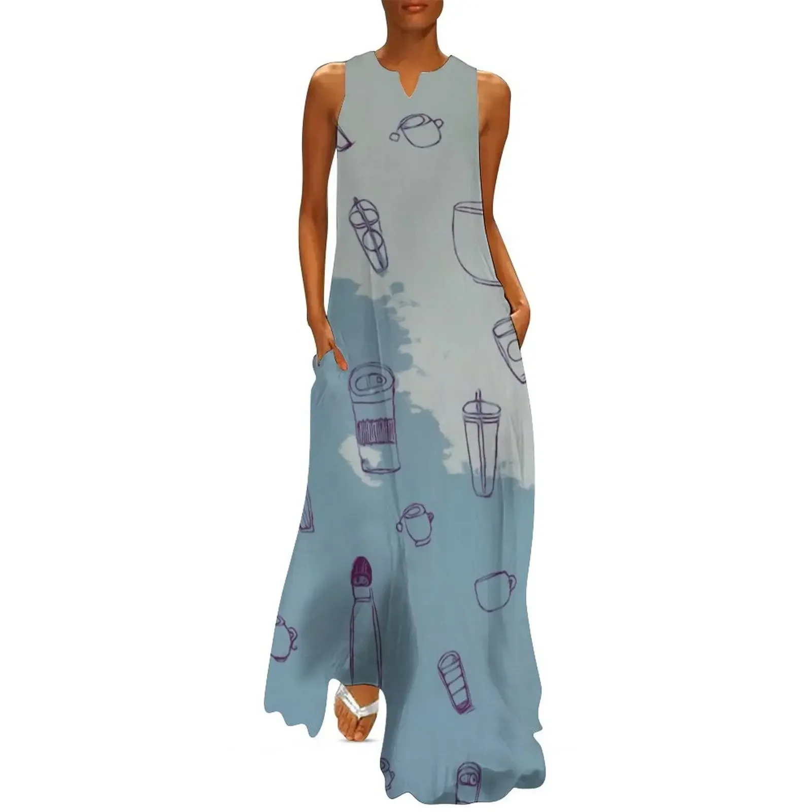 

Coffee Hour Long Dress Women's long dress Bridesmaid dress woman Prom gown summer dresses ladies 2025