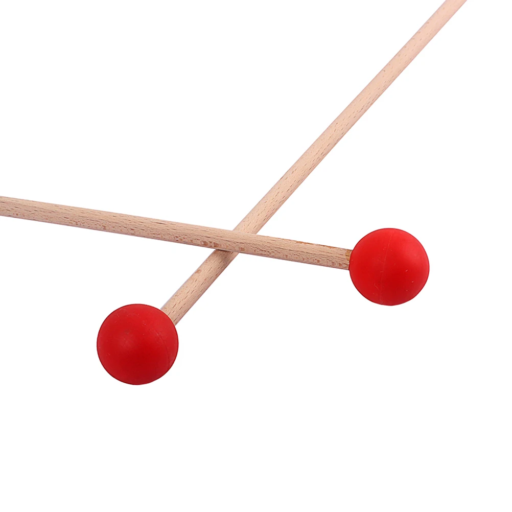 

1 Pair Professional Bell Mallet Glockenspiel Drumsticks Durable Wooden Handling For Percussion Instruments