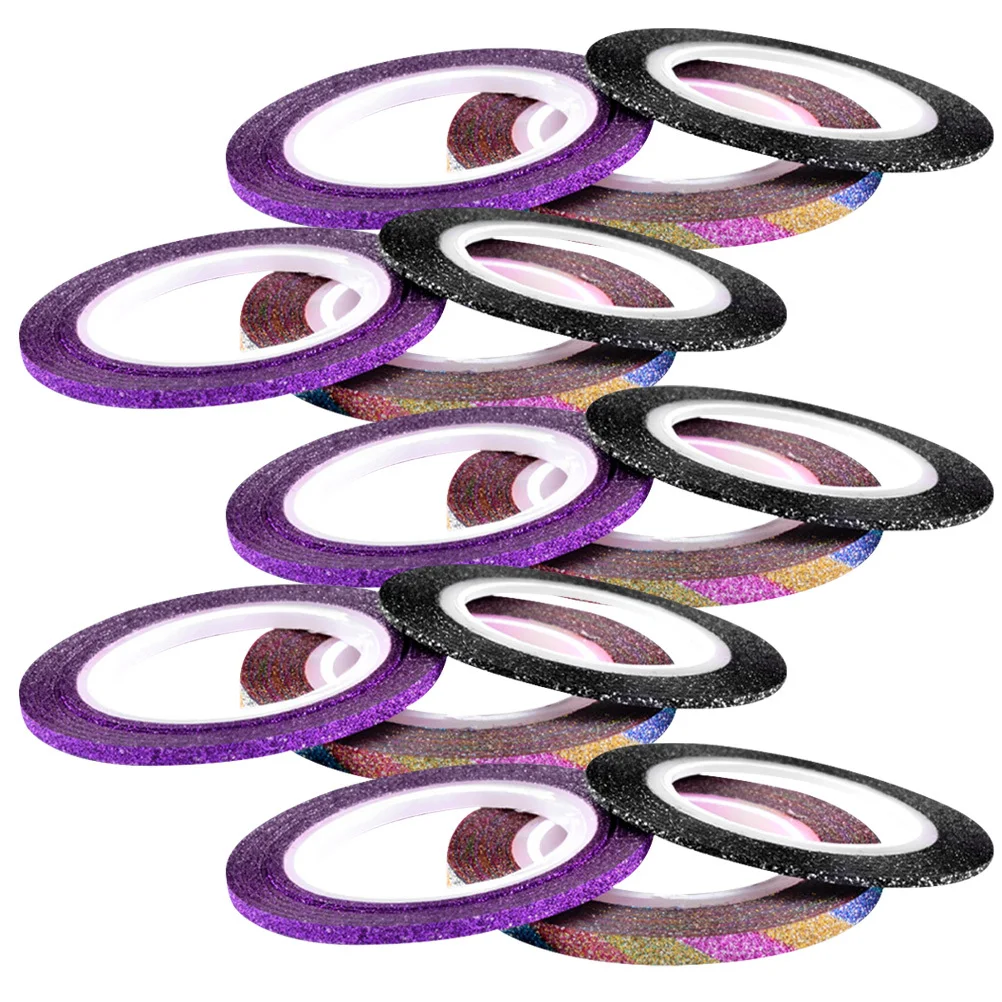 

30Pcs Metallic Nail Striping Tape Lines Colorful Adhesive Strips for Creative Nail Art Design Salon Home Use Manicure Accessory