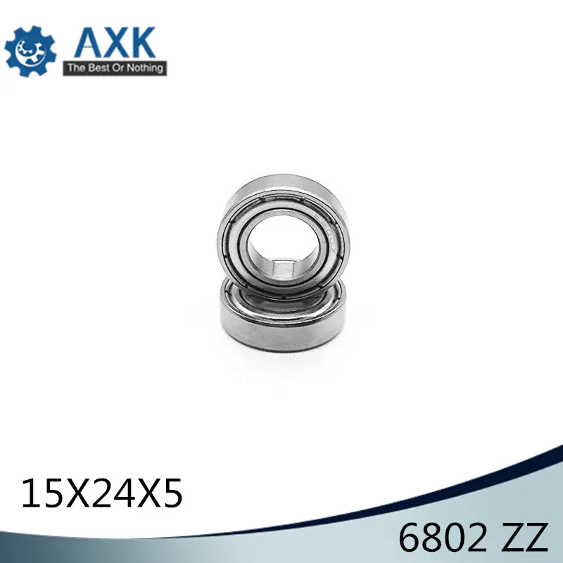 6802ZZ Bearing 15*24*5 mm ( 10 PCS ) ABEC-1 Metric Slim Thin Section 61802Z 6802 Z ZZ Ball Bearings 6802Z