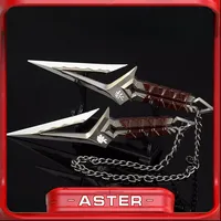 Valorant Weapon Kuronami No Yaiba Goden Color 16cm Uncut Ninja Melee Weapon Model Metal Game Accessories Ornaments Gifts Toys