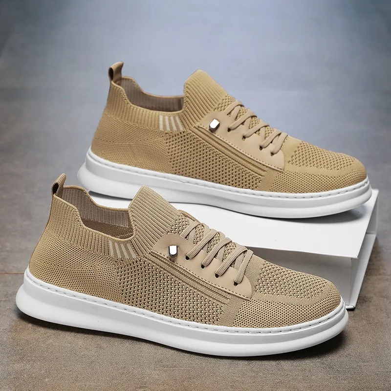 

High-quality Man Shoes Summer Breathable Mesh Shoes Fashion Outdoor Casual Shoes Walking Flats Men's Sneakers Кроссовки Мужские
