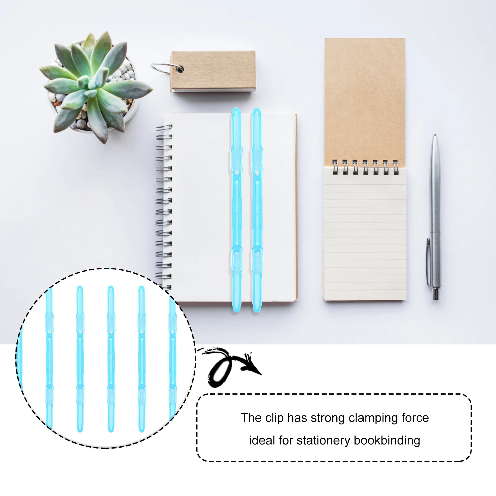 20 шт., высококачественные пластиковые зажимы для переплета книг, простая установка, практичная застежка для бумаги для подарков, пластиковые зажимы