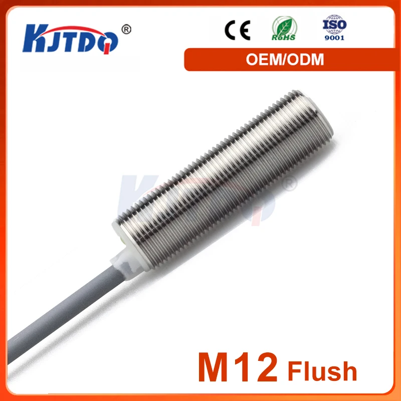 M12 AC 2wires Unshielded NO NC IP68 Sn8mm/10mm 220V 110V 90V 250V Inductive Proximity Sensor