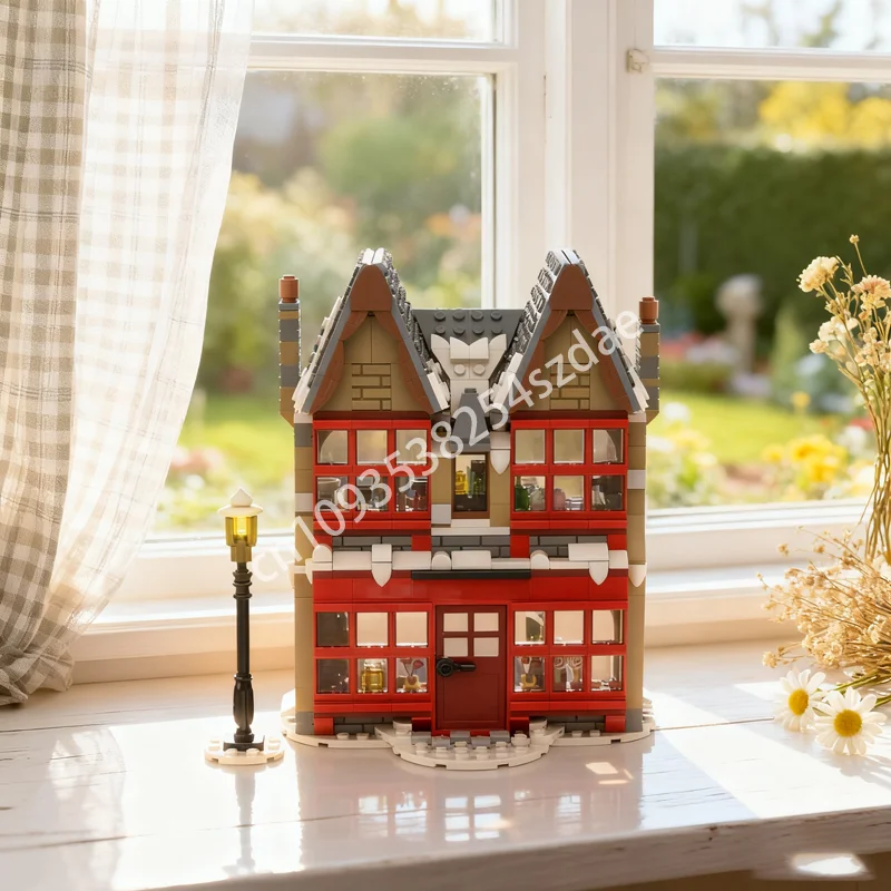 

553pcs MOC Zonko S Joke Shop Hogsmeade Village Model Building Blocks Architecture DIY Christmas Gifts Creative Toy Kids Birthday