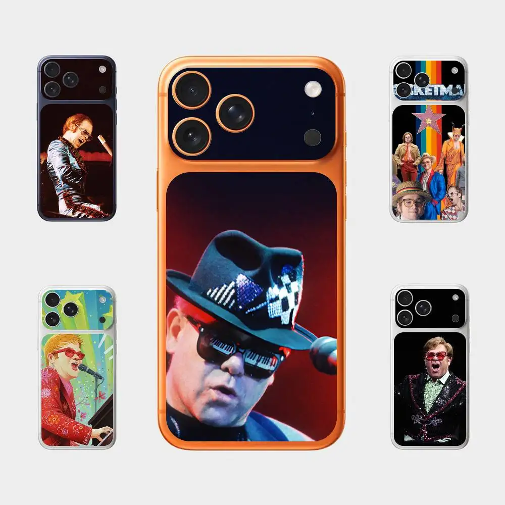 

E-Elton J-John Classic Rock Star Back Cover Decal Protective Sticker For Iphone 17 Pro Max Skin Sticker Back Decorative Sticker