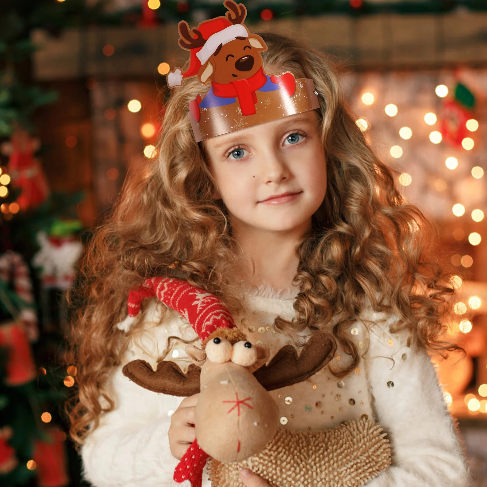 

6 Pcs Paper Hat Festival Costume Party Prop Festive Headwear Ornaments Hats Makeup Props Chirstmas Photo