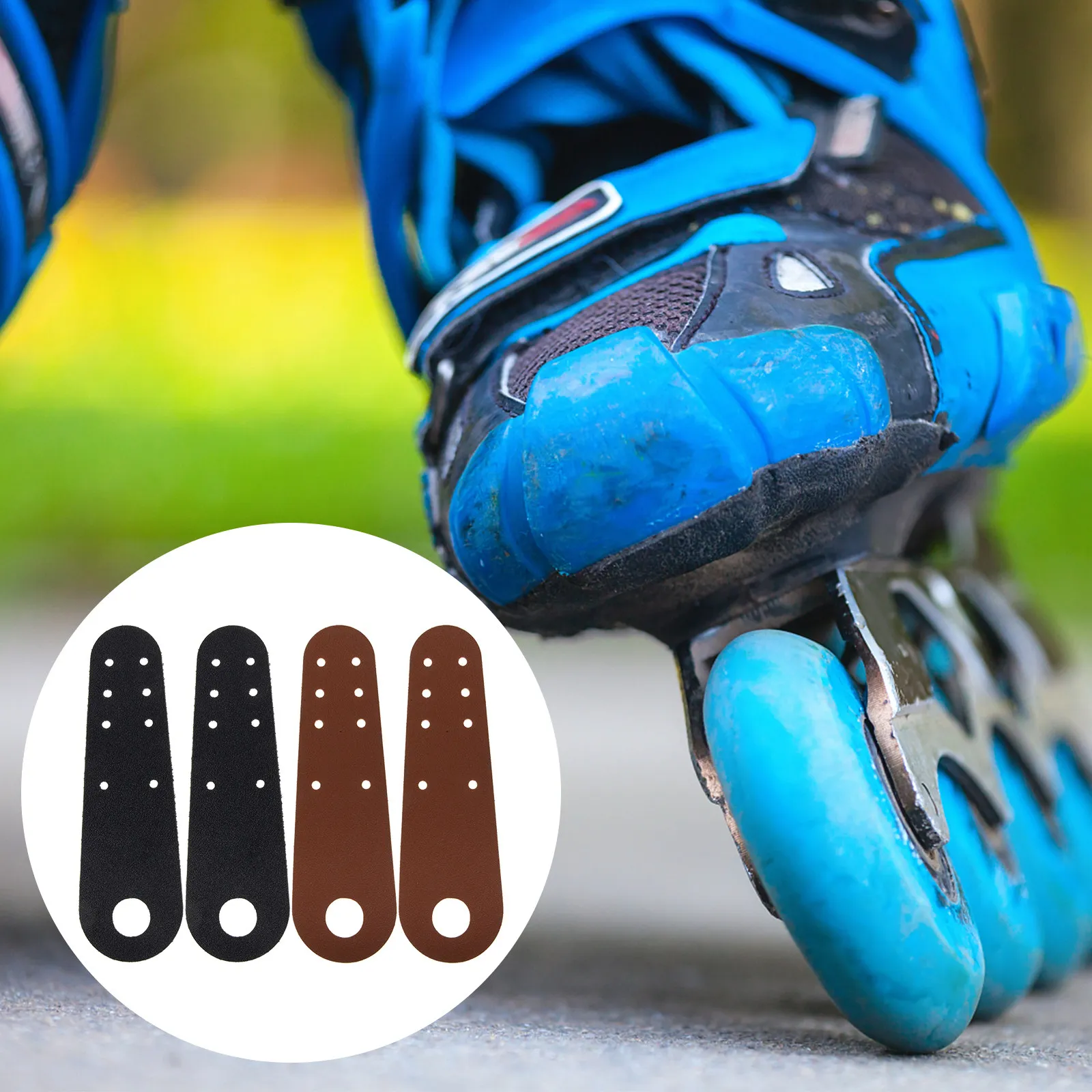 

2Pairs Roller Skate Toe Guards Protective Covers Wear Resistant Roller Skate Accessories Skates Toe Protectors