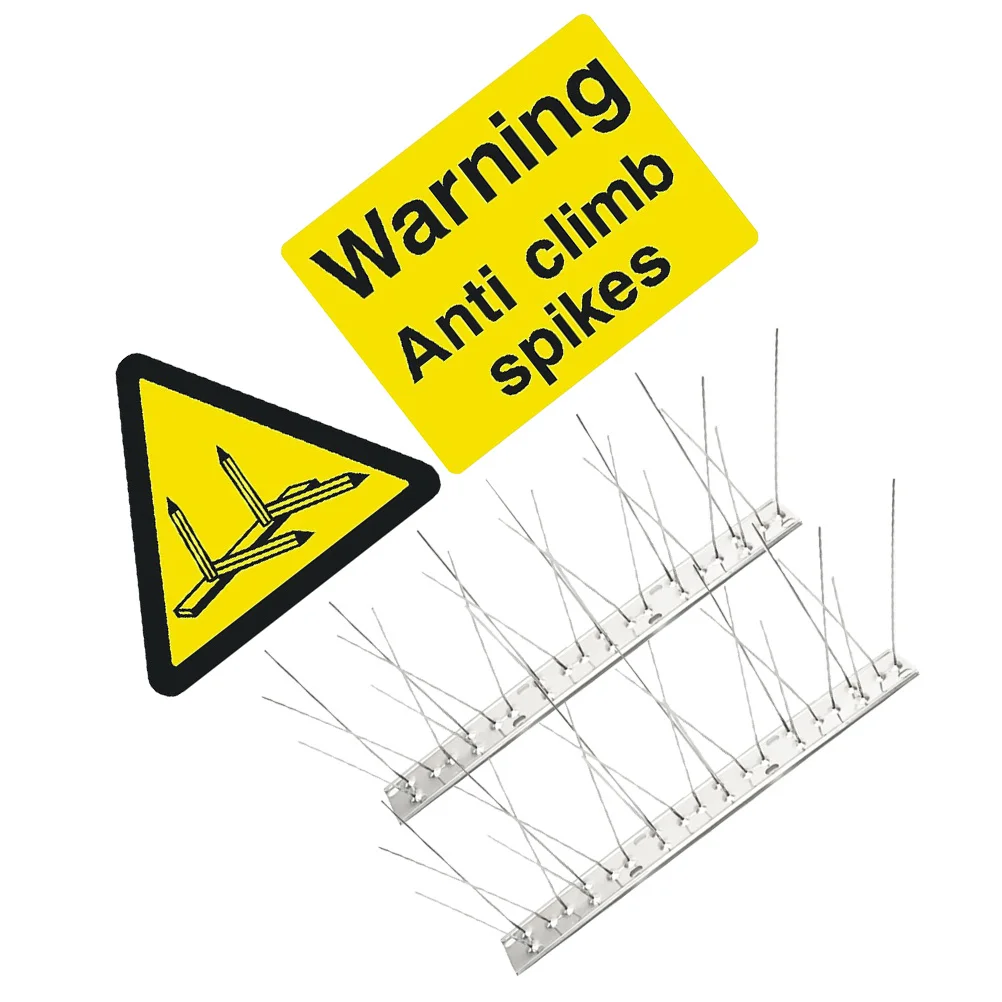 

1 комплект, коврик с шипами для птиц из нержавеющей стали, сверхмощные шипы «сделай сам» для птиц, уличный репеллент для птиц, ограждение, шип для голубя, предотвращение гнездования