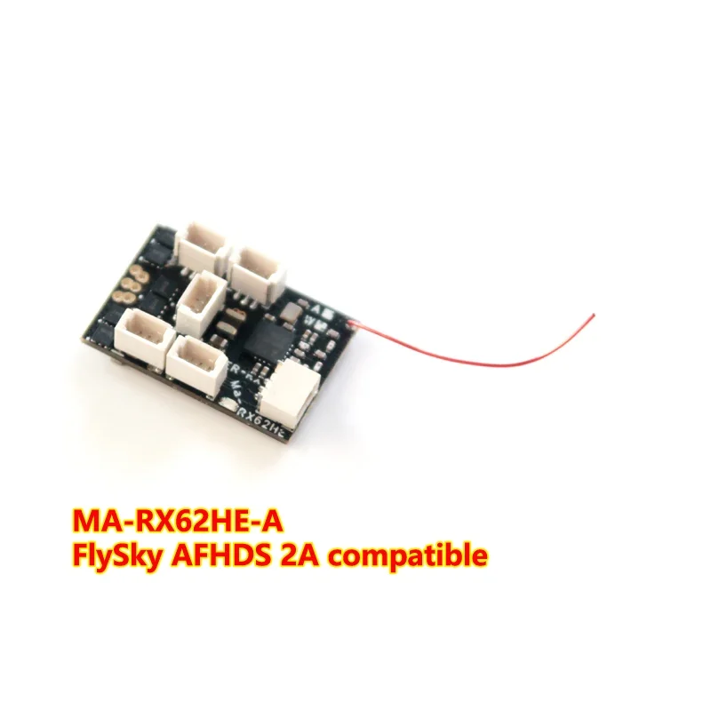 Ma-RX62HE-A FLYSKY AFHDS 2A 6CH mikroodbiornik wbudowany 7A/2S(5A/3S) bezszczotkowy ESC dla nadajnika radiowego FLYSKY