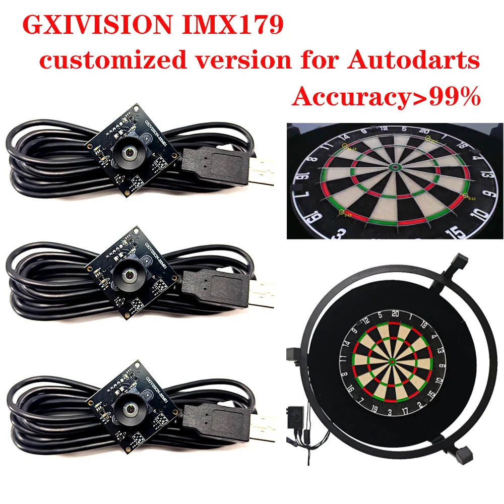 

Autodarts GXIVISION IMX179 customized version for Autodarts Recognition accuracy exceeds 99% 1MP 30fps