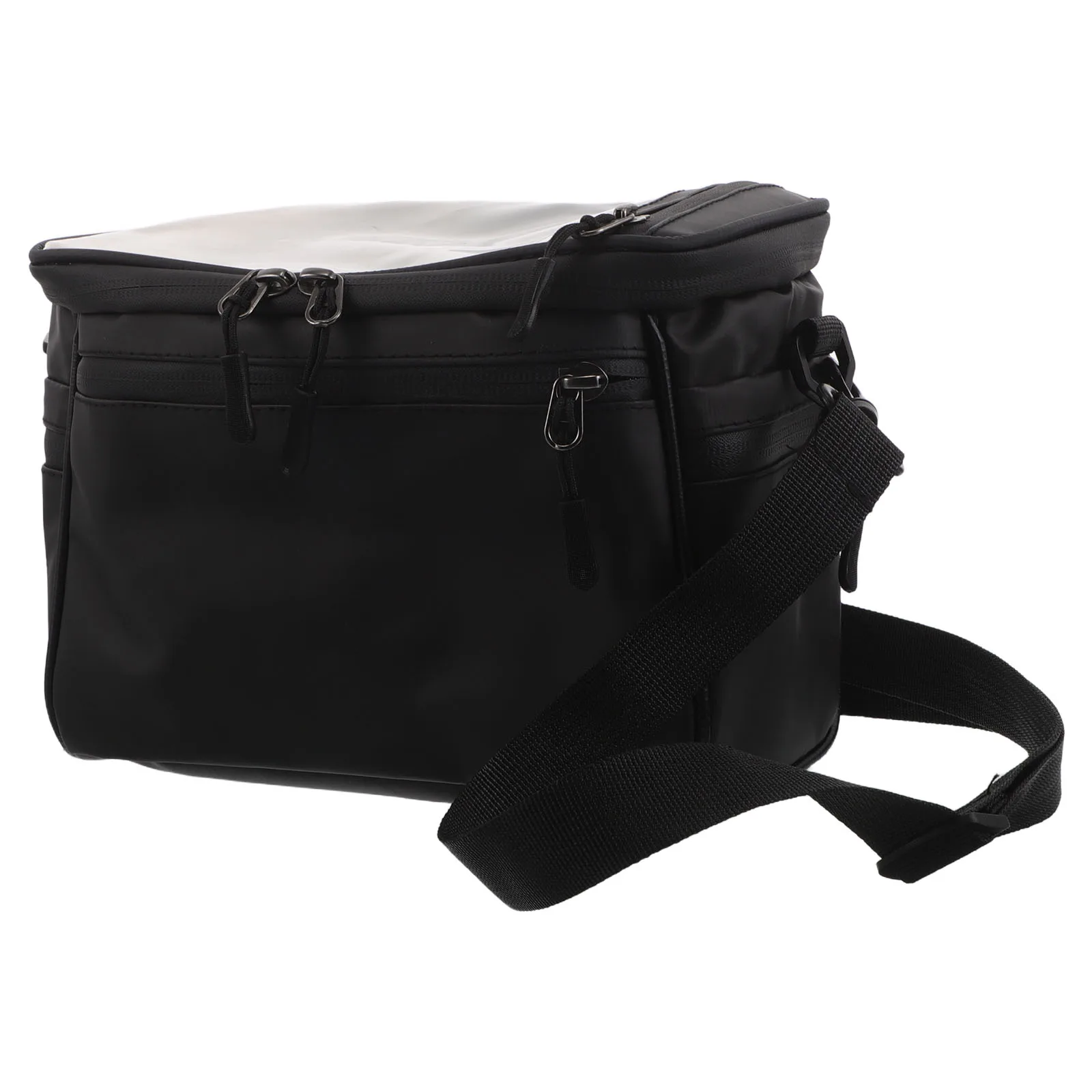 

Bike Phone Bag Handlebar Storage Front Shoulder Mount Head Strap Basket Black Frame with