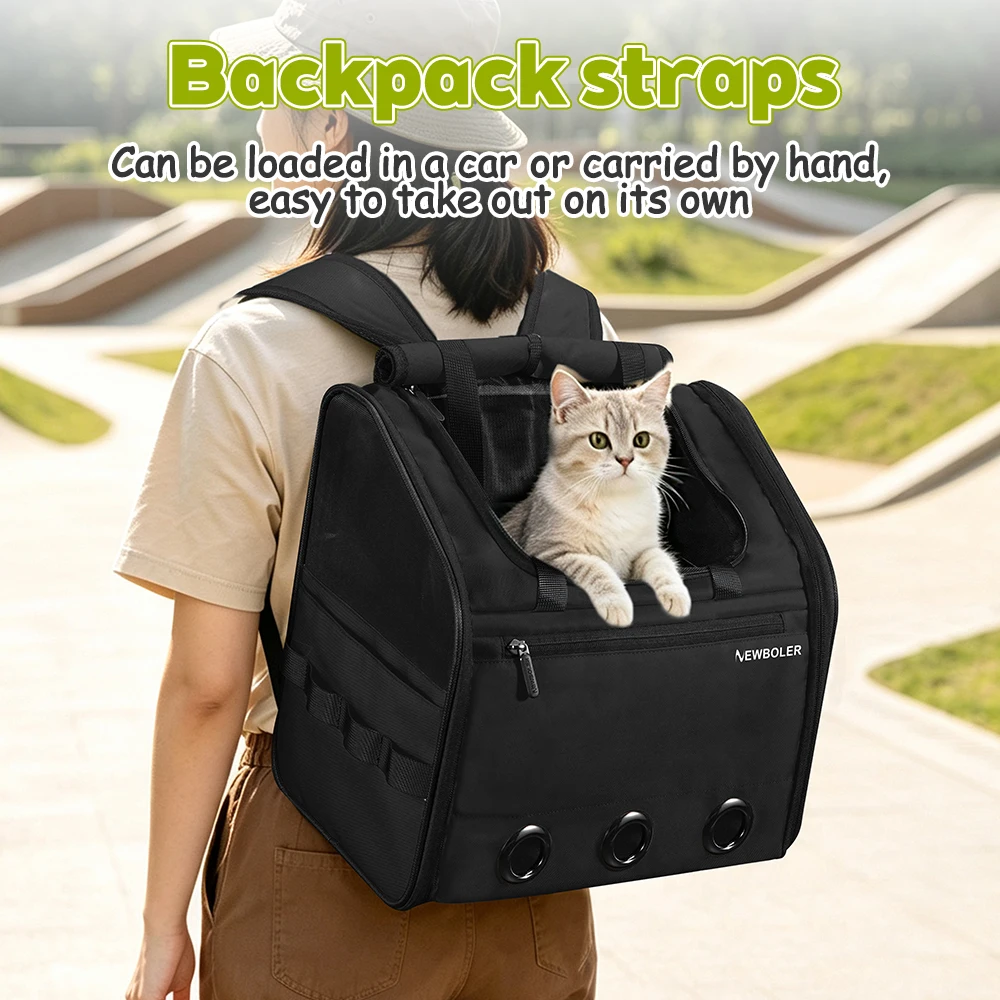 NEWBOLER Brompton Faltfahrrad Haustiertasche Tragetasche Tragbare Fahrrad-Vordertasche Faltbare Outdoor-Reisetasche für Katzen und Hunde – Detail 18