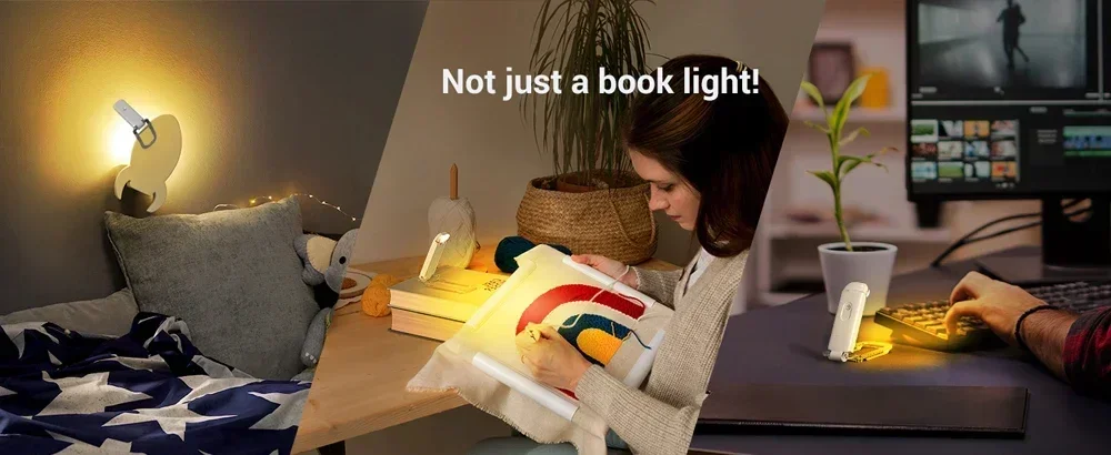 LED Reading Lamp,Battery Book Light for Students,Eye-Care Night Light,Portable Desk Lamp for Indoor Reading,Bedside Study Lamp