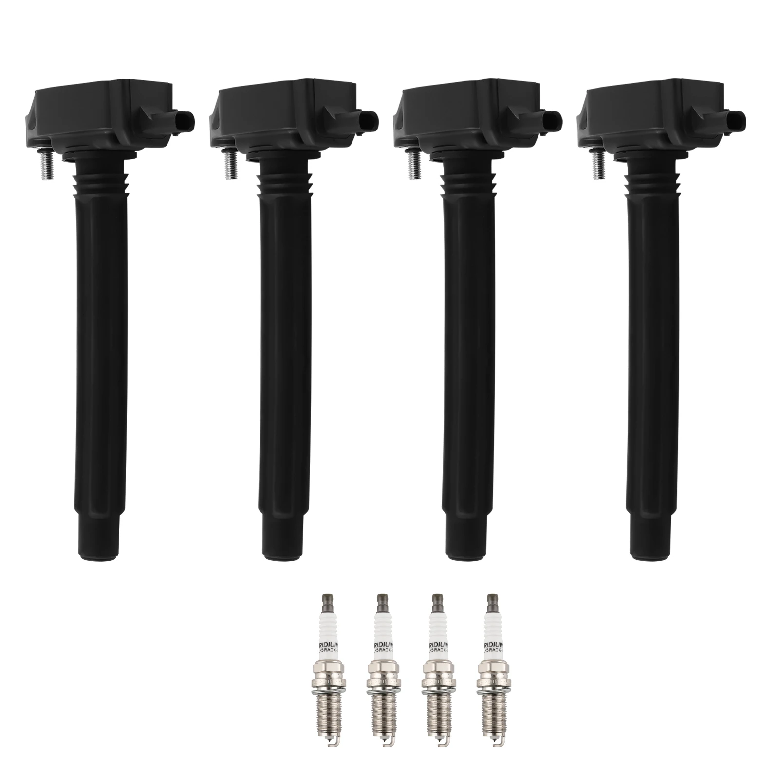 4X Ignition Coils + 4X Spark Plugs For Chrysler 200 Dodge Dart Jeep Ram UF751