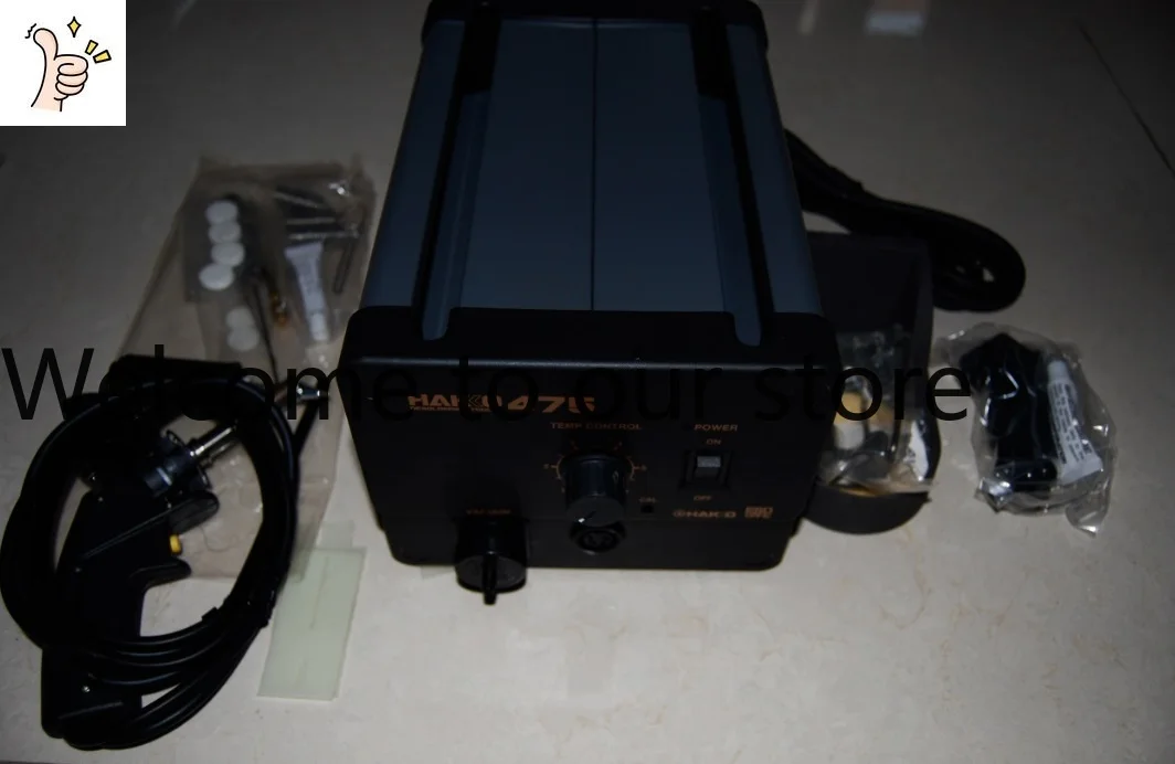(100% Original Japonês Genuíno) Novo Aparelho de Remoção de Eletricidade Estática HAKKO White Light com Pistola de Solda HAKKO475 Conforme Mostrado na Imagem